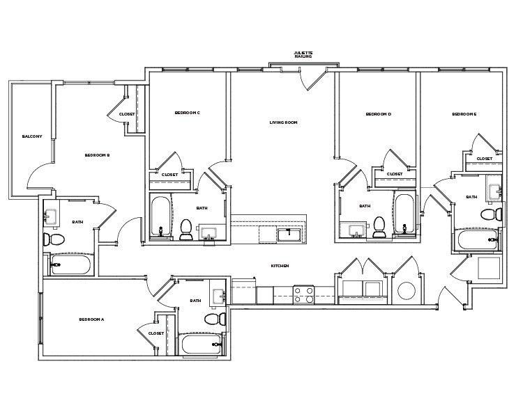 E8.1 - 5x5 Floor plan