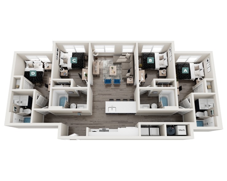 D1.1 - 4x4 Floor plan