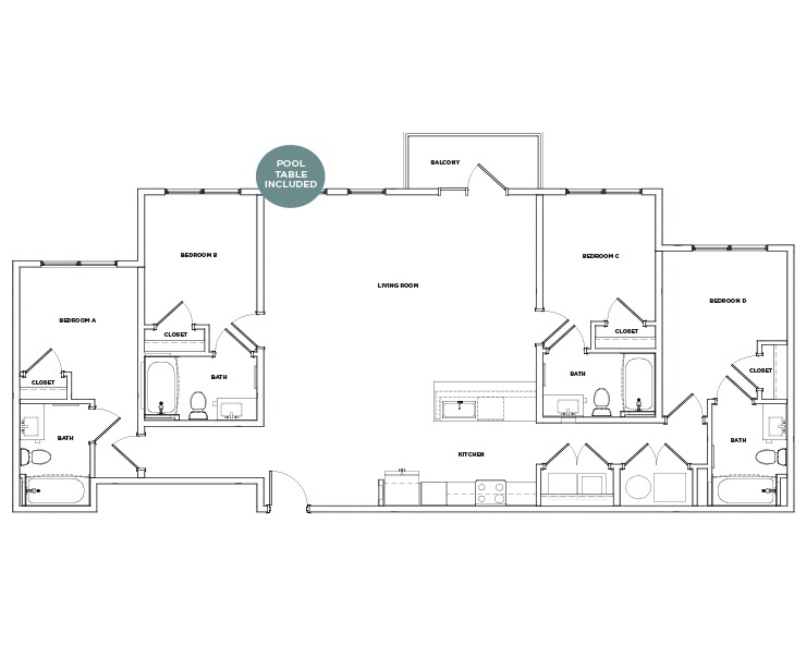 D8 Premium - 4x4 Floor plan