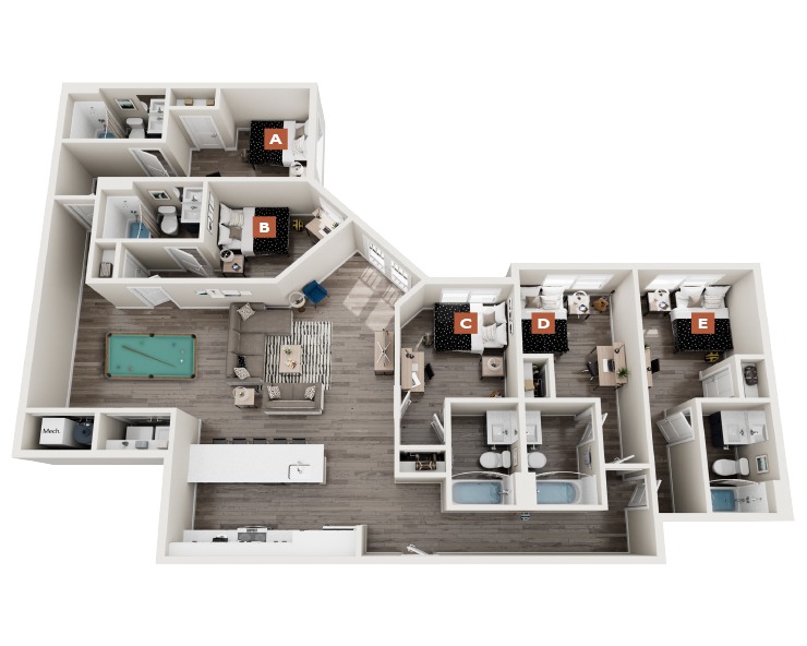 E3 Premium - 5x5 Floor plan